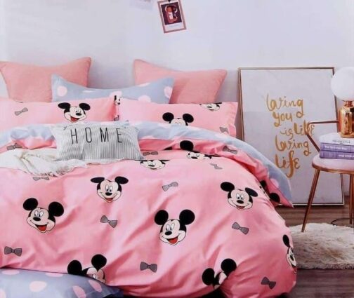 kids bedsheet pink